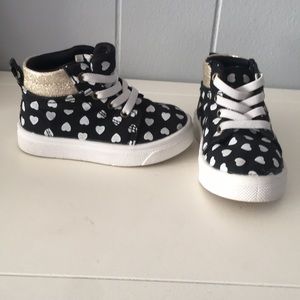 Toddler girl high top shoes